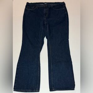OLD NAVY MENS DARK BLUE DENIM BOOTCUT JEANS